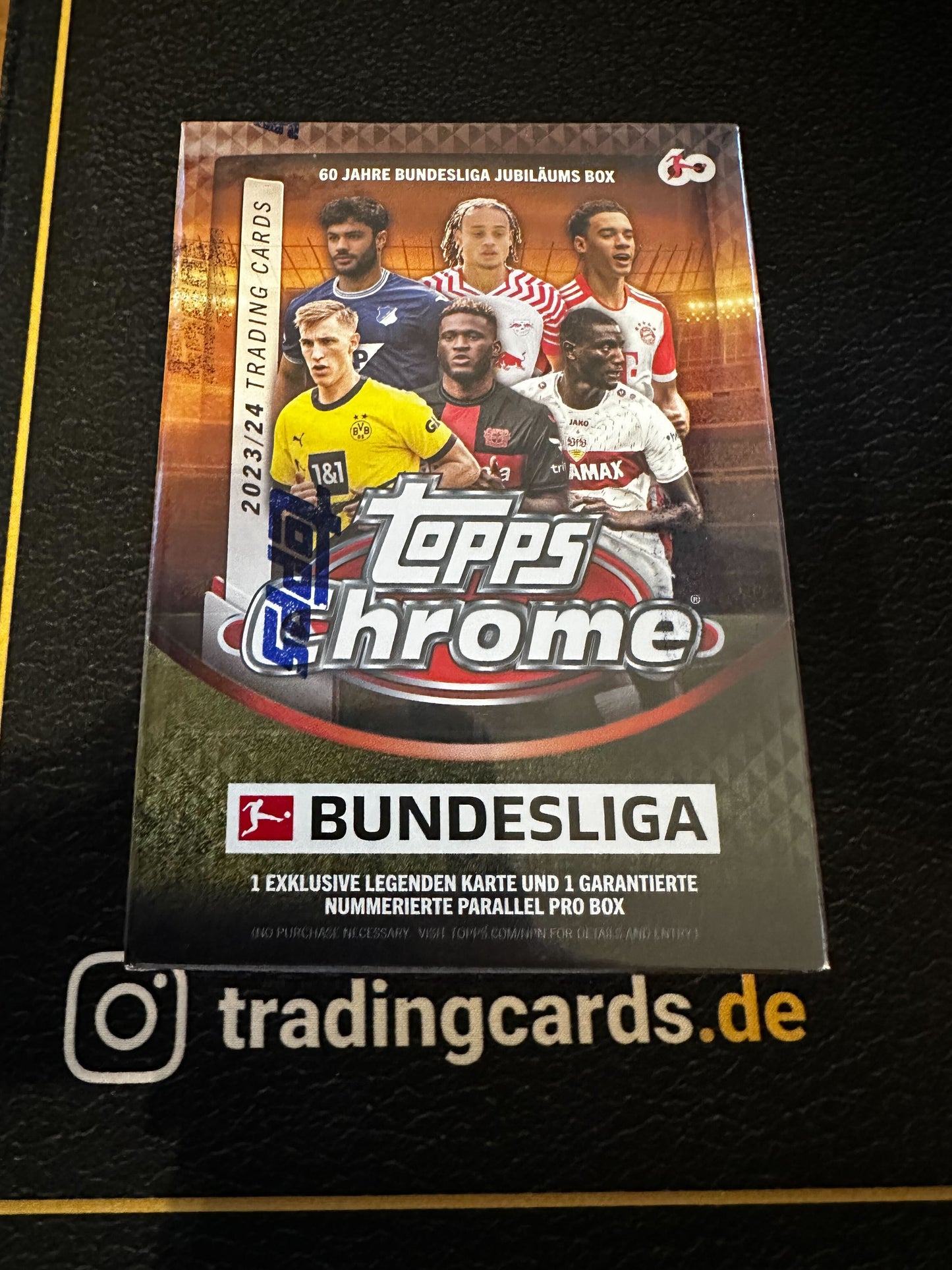Live Break - Topps Chrome Bundesliga 23/24 - 60 Years of Bundesliga Anniversary Blaster Value Box - sealed Box