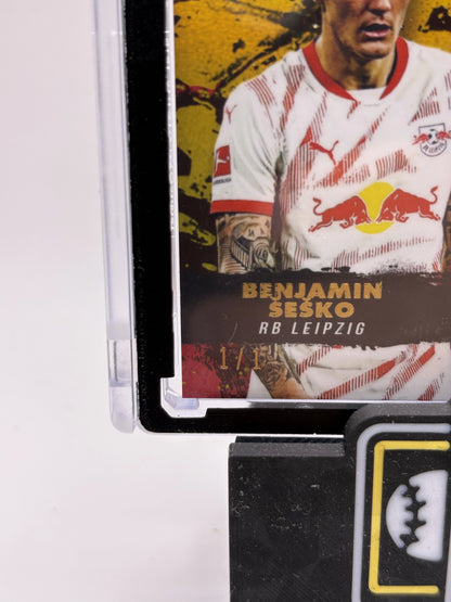 Benjam Sesko 1/1 Patch - Topps Bundesliga Inception 24/25
