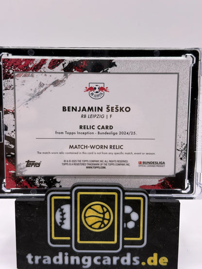 Benjam Sesko 1/1 Patch - Topps Bundesliga Inception 24/25
