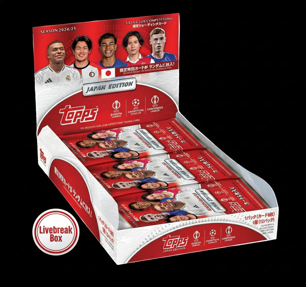 Topps UEFA Japan Edition 2025 - Break Box - mit Lamine Yamal, Erling Haaland & Marks of Excellence