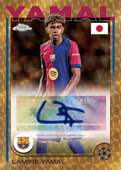 Topps UEFA Japan Edition 2025 - sealed Home - mit Lamine Yamal, Erling Haaland & Marks of Excellence